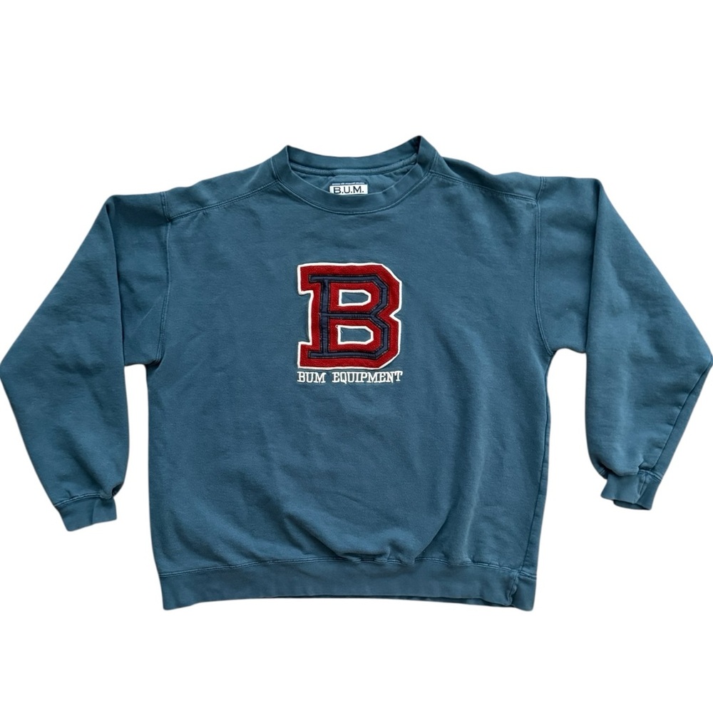 BUM Equipment Vintage Blue Crewneck Sweater